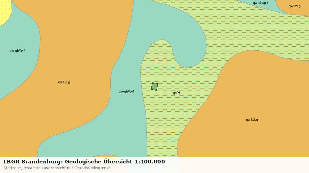 Statische Kartenansicht: LBGR Brandenburg: Geologische Übersicht 1:100.000