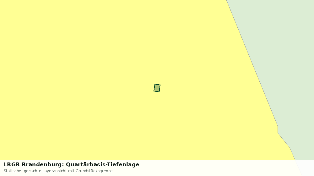 Statische Kartenansicht: LBGR Brandenburg: Quartärbasis-Tiefenlage