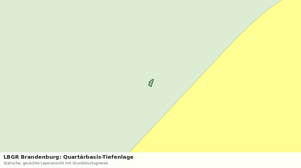 Statische Kartenansicht: LBGR Brandenburg: Quartärbasis-Tiefenlage