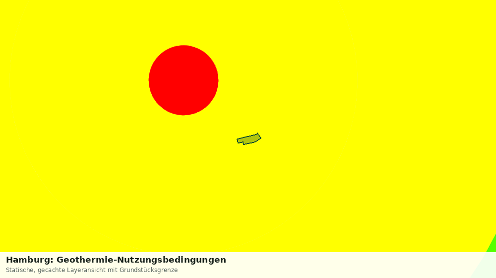 Statische Kartenansicht: Hamburg: Geothermie-Nutzungsbedingungen