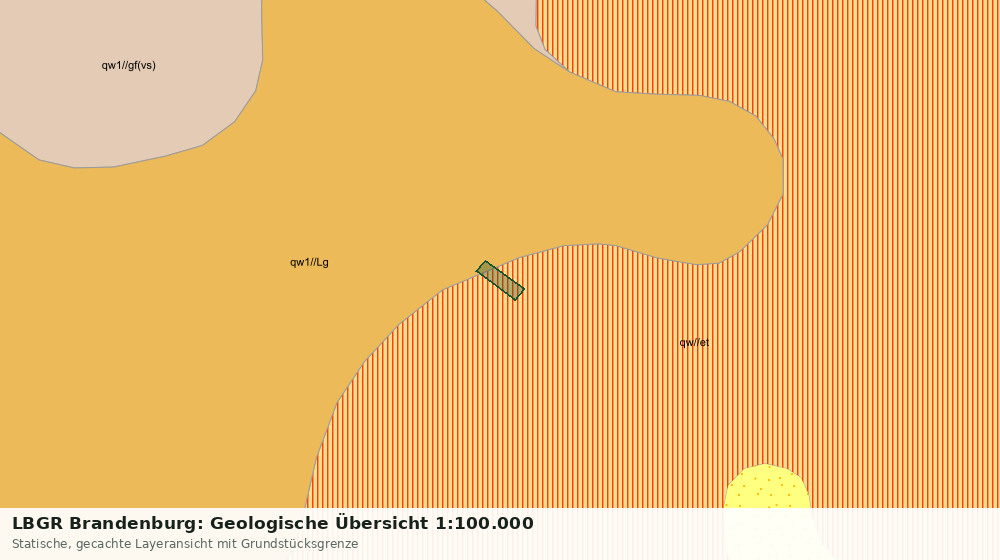 Statische Kartenansicht: LBGR Brandenburg: Geologische Übersicht 1:100.000