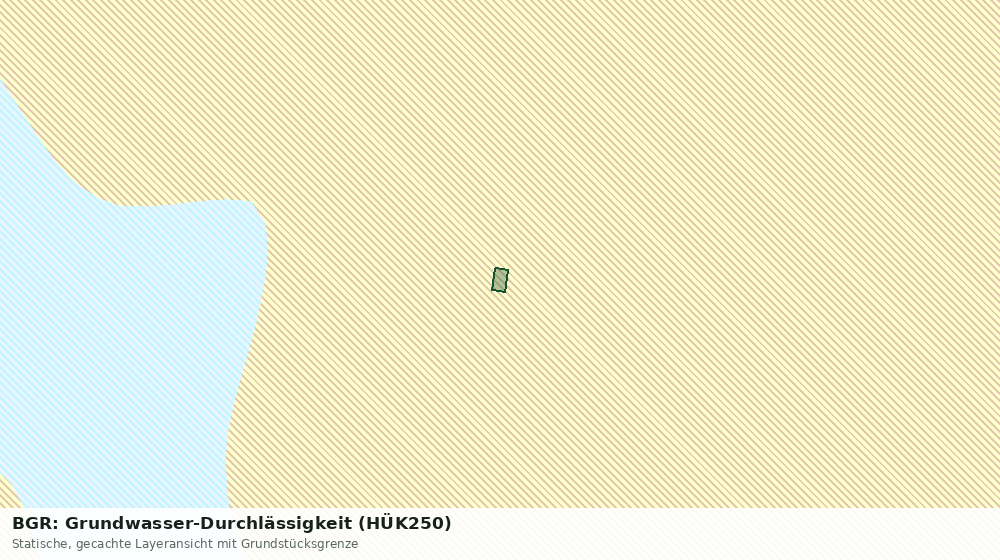 Statische Kartenansicht: BGR: Grundwasser-Durchlässigkeit (HÜK250)