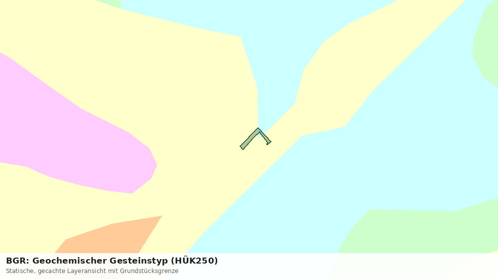 Statische Kartenansicht: BGR: Geochemischer Gesteinstyp (HÜK250)