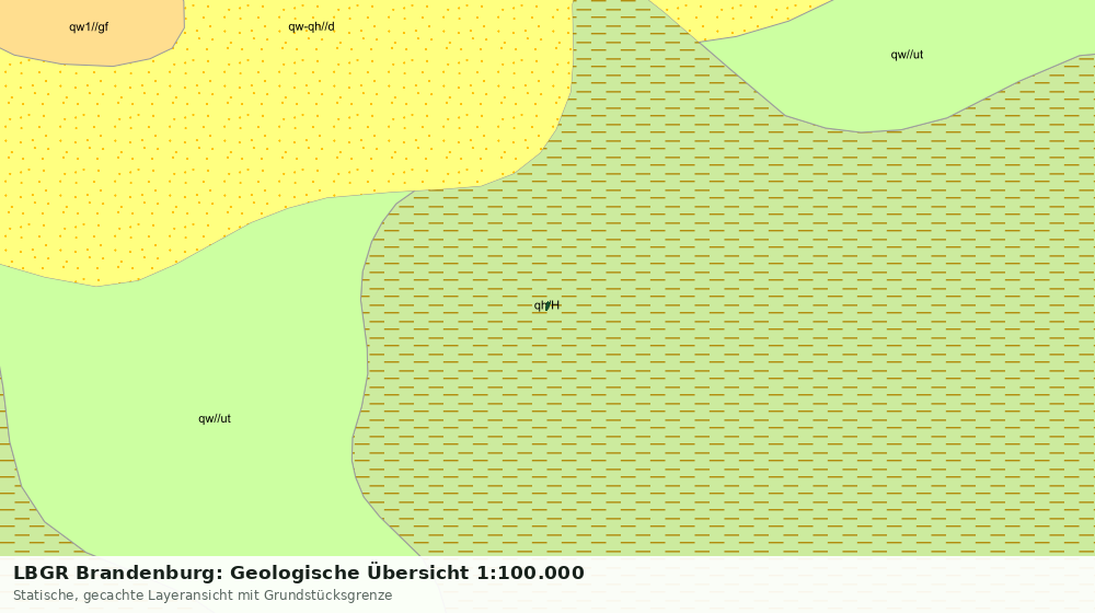 Statische Kartenansicht: LBGR Brandenburg: Geologische Übersicht 1:100.000