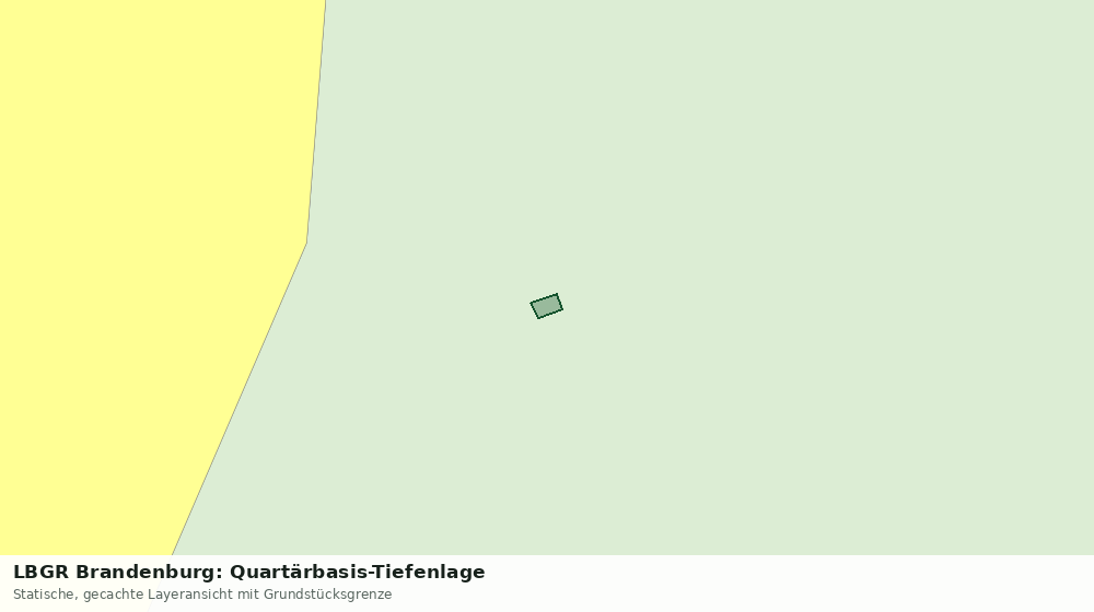 Statische Kartenansicht: LBGR Brandenburg: Quartärbasis-Tiefenlage