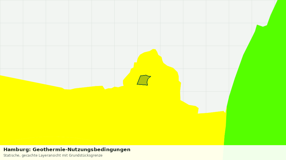 Statische Kartenansicht: Hamburg: Geothermie-Nutzungsbedingungen