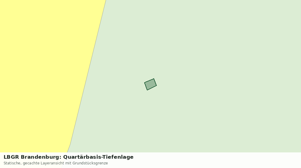 Statische Kartenansicht: LBGR Brandenburg: Quartärbasis-Tiefenlage