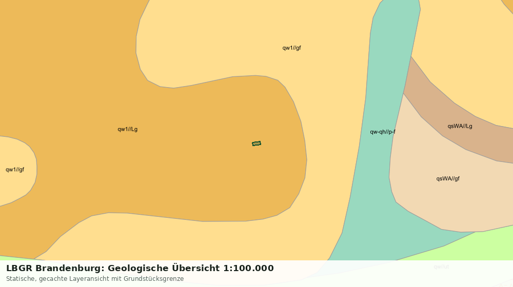 Statische Kartenansicht: LBGR Brandenburg: Geologische Übersicht 1:100.000
