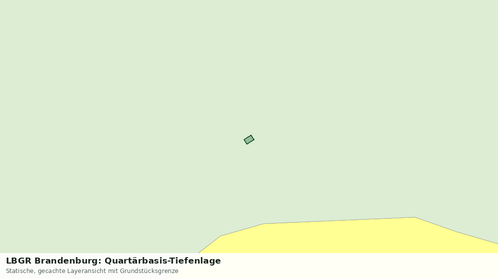Statische Kartenansicht: LBGR Brandenburg: Quartärbasis-Tiefenlage