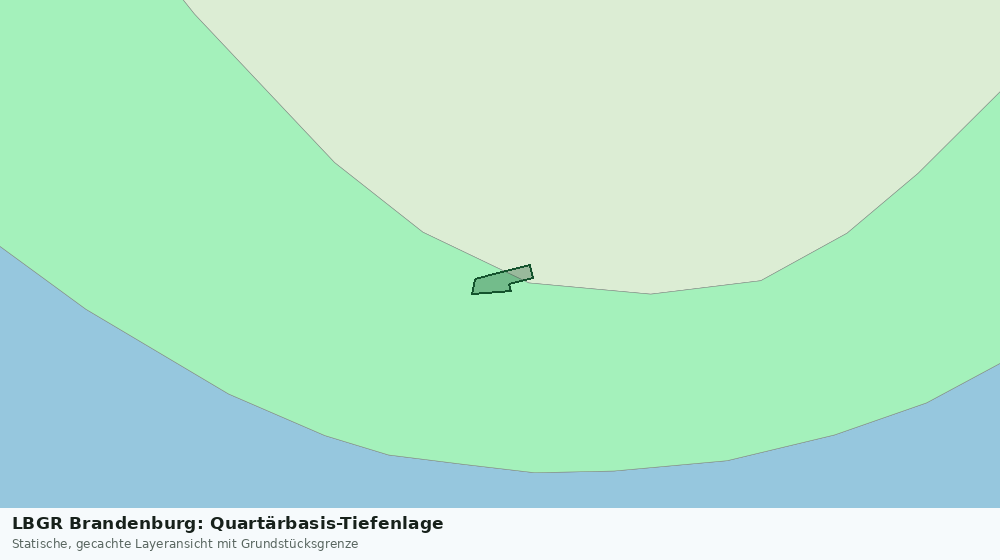 Statische Kartenansicht: LBGR Brandenburg: Quartärbasis-Tiefenlage