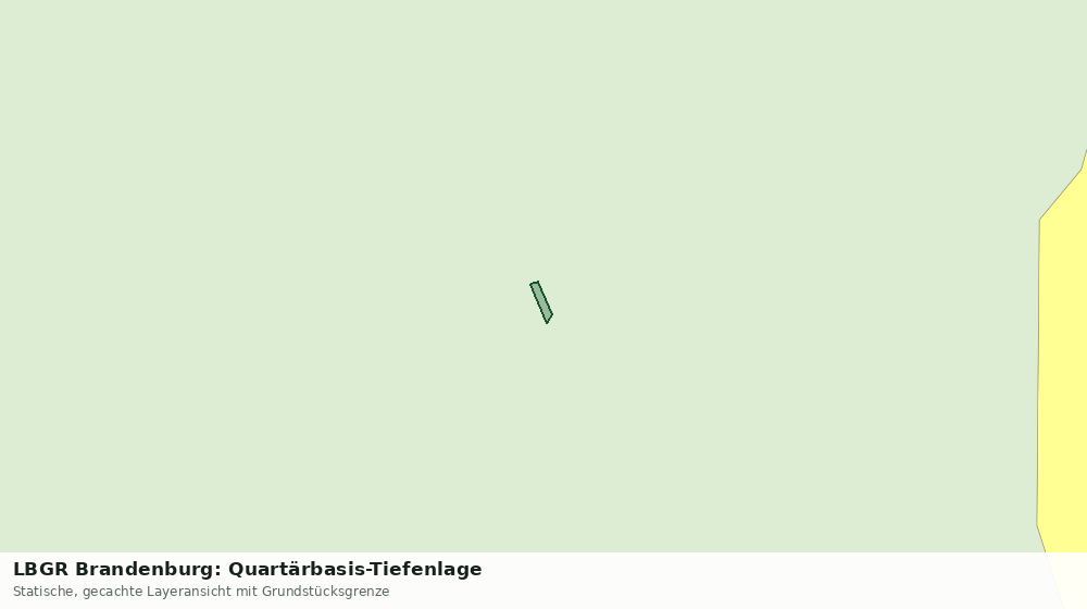 Statische Kartenansicht: LBGR Brandenburg: Quartärbasis-Tiefenlage