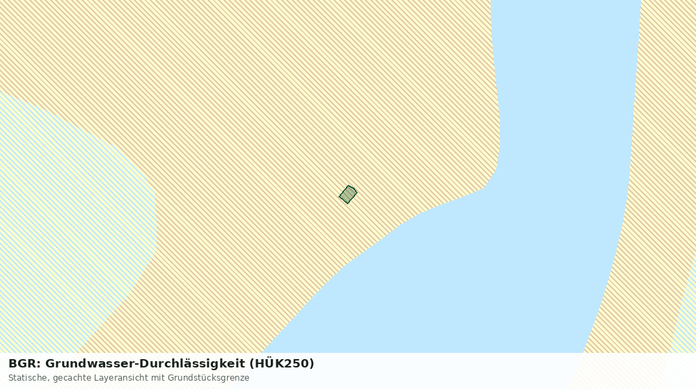 Statische Kartenansicht: BGR: Grundwasser-Durchlässigkeit (HÜK250)