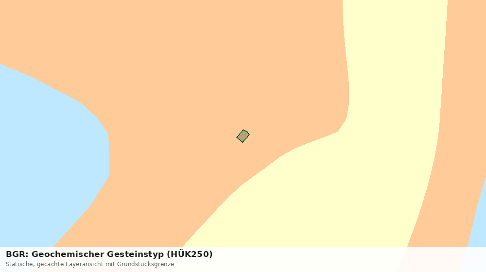 Statische Kartenansicht: BGR: Geochemischer Gesteinstyp (HÜK250)