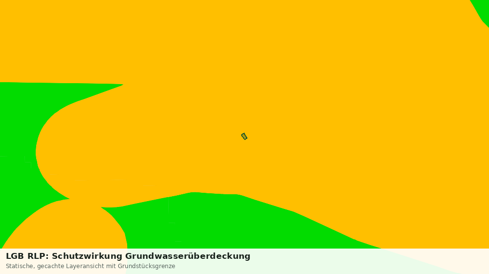 Statische Kartenansicht: LGB RLP: Schutzwirkung Grundwasserüberdeckung