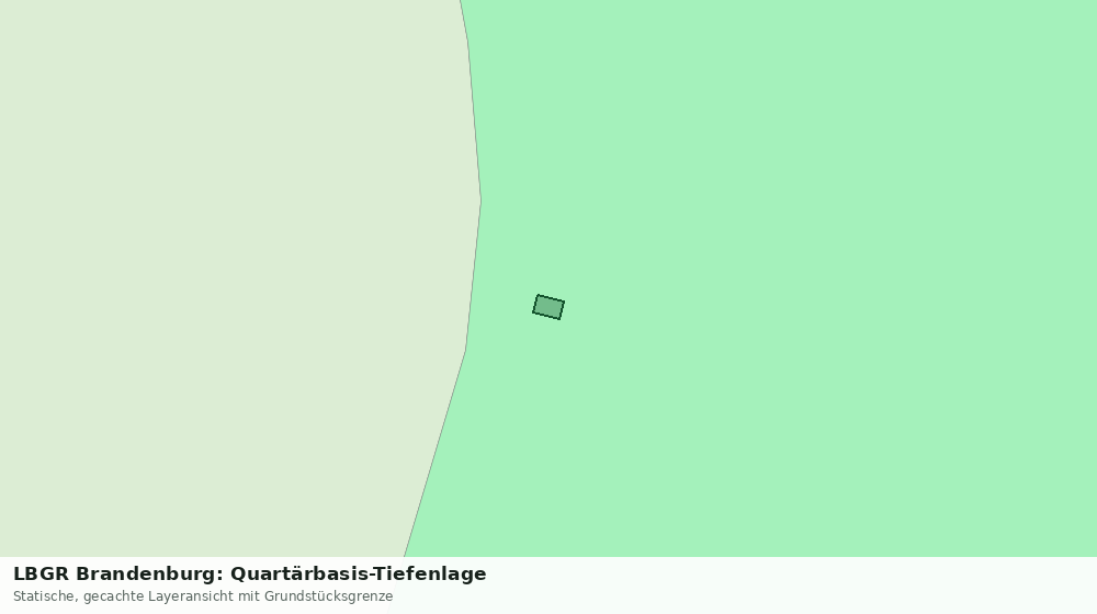 Statische Kartenansicht: LBGR Brandenburg: Quartärbasis-Tiefenlage