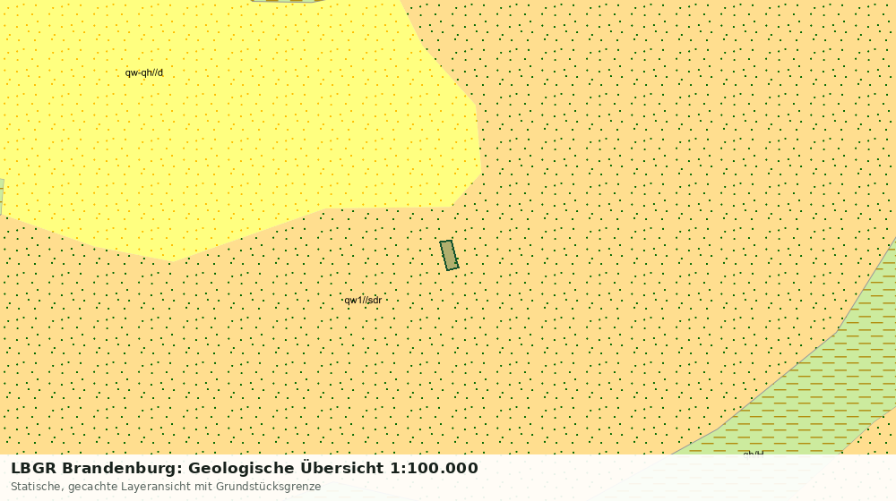 Statische Kartenansicht: LBGR Brandenburg: Geologische Übersicht 1:100.000