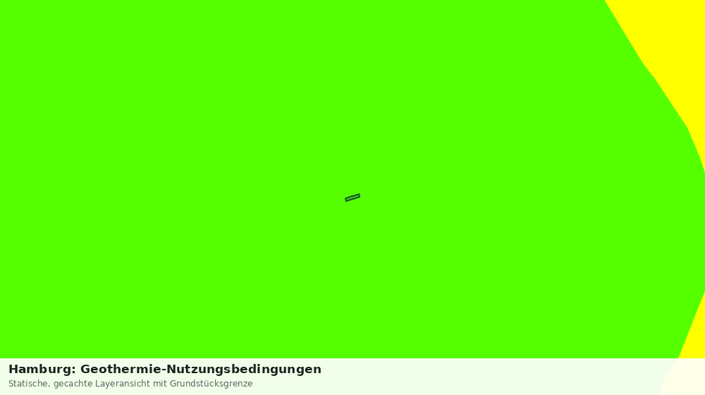 Statische Kartenansicht: Hamburg: Geothermie-Nutzungsbedingungen