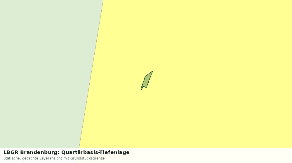 Statische Kartenansicht: LBGR Brandenburg: Quartärbasis-Tiefenlage