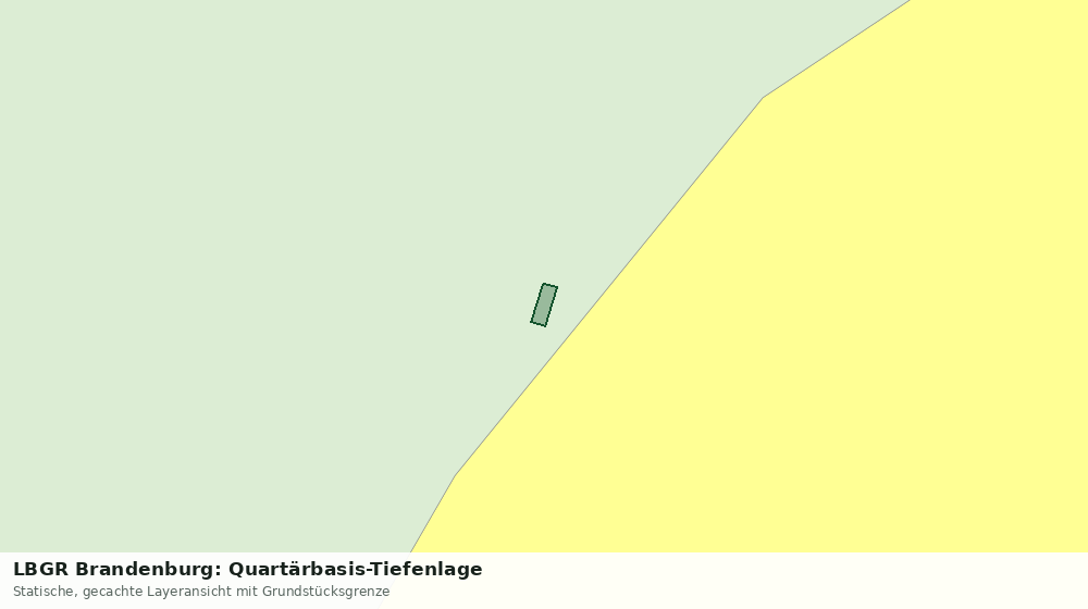 Statische Kartenansicht: LBGR Brandenburg: Quartärbasis-Tiefenlage