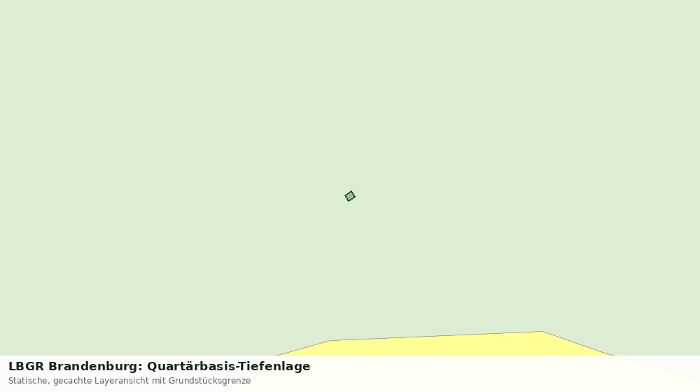 Statische Kartenansicht: LBGR Brandenburg: Quartärbasis-Tiefenlage