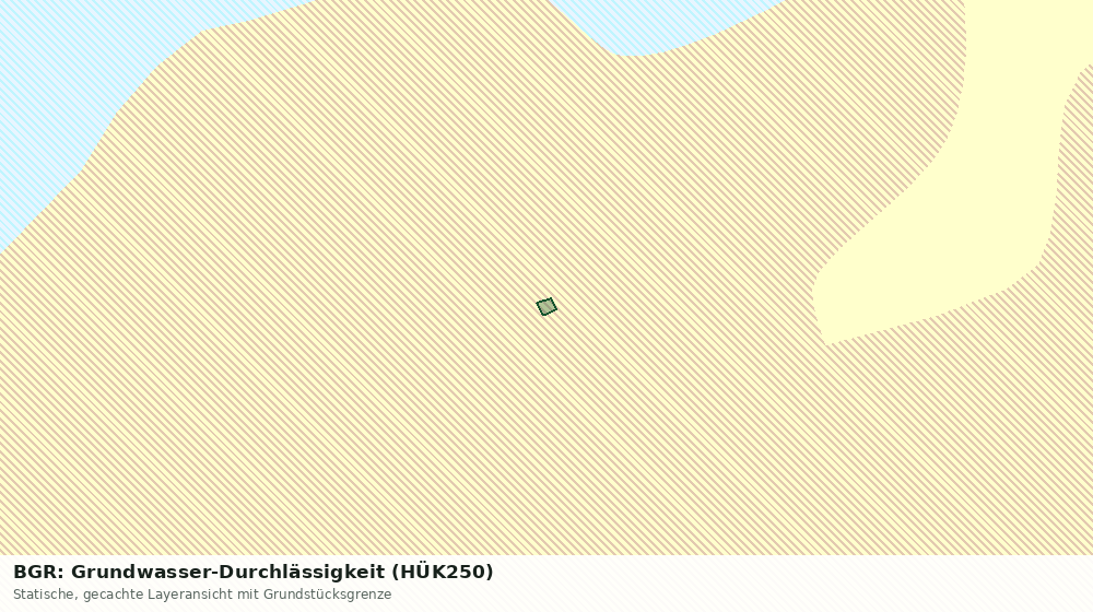 Statische Kartenansicht: BGR: Grundwasser-Durchlässigkeit (HÜK250)