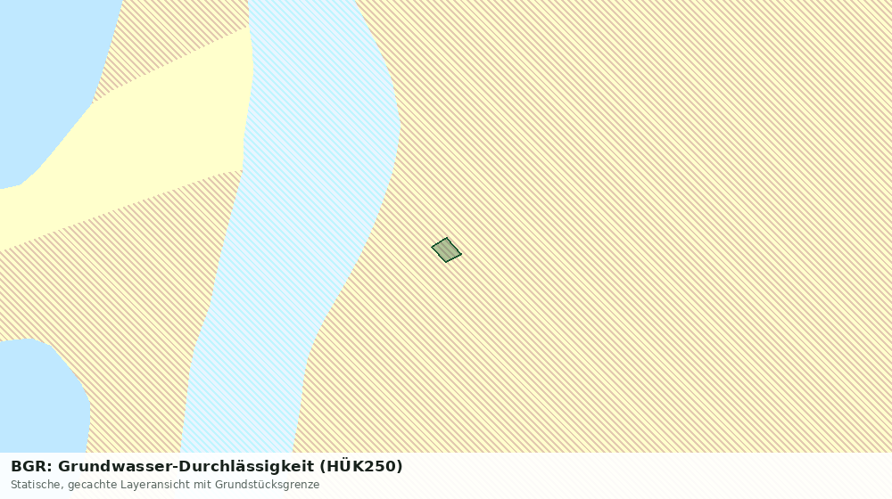 Statische Kartenansicht: BGR: Grundwasser-Durchlässigkeit (HÜK250)