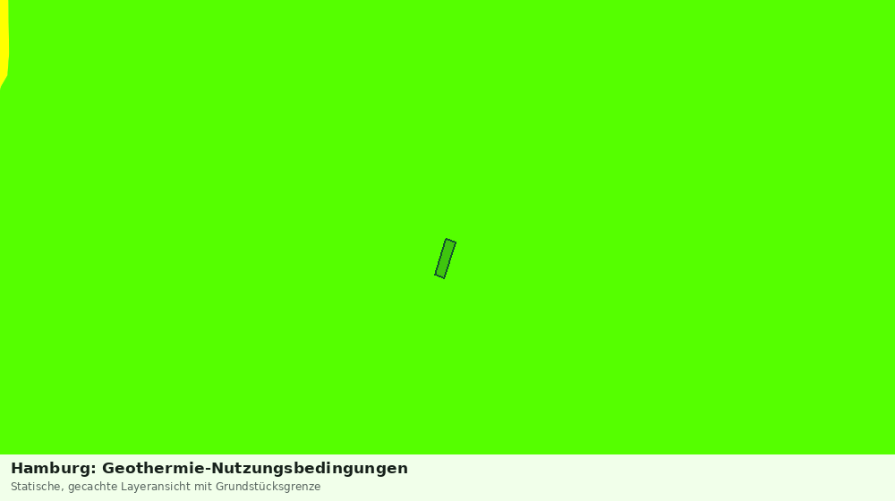 Statische Kartenansicht: Hamburg: Geothermie-Nutzungsbedingungen