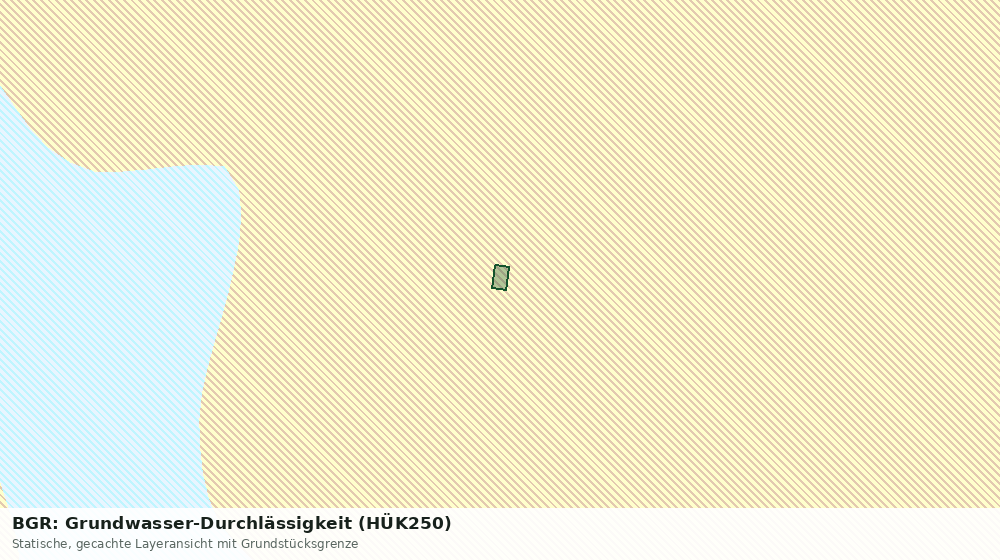 Statische Kartenansicht: BGR: Grundwasser-Durchlässigkeit (HÜK250)