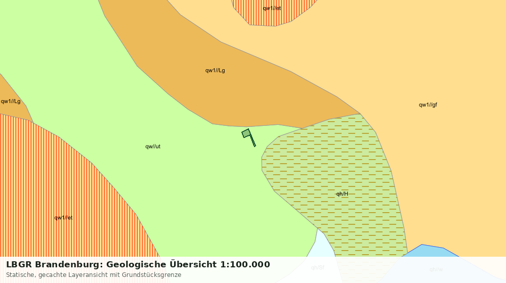 Statische Kartenansicht: LBGR Brandenburg: Geologische Übersicht 1:100.000