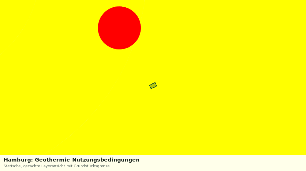 Statische Kartenansicht: Hamburg: Geothermie-Nutzungsbedingungen