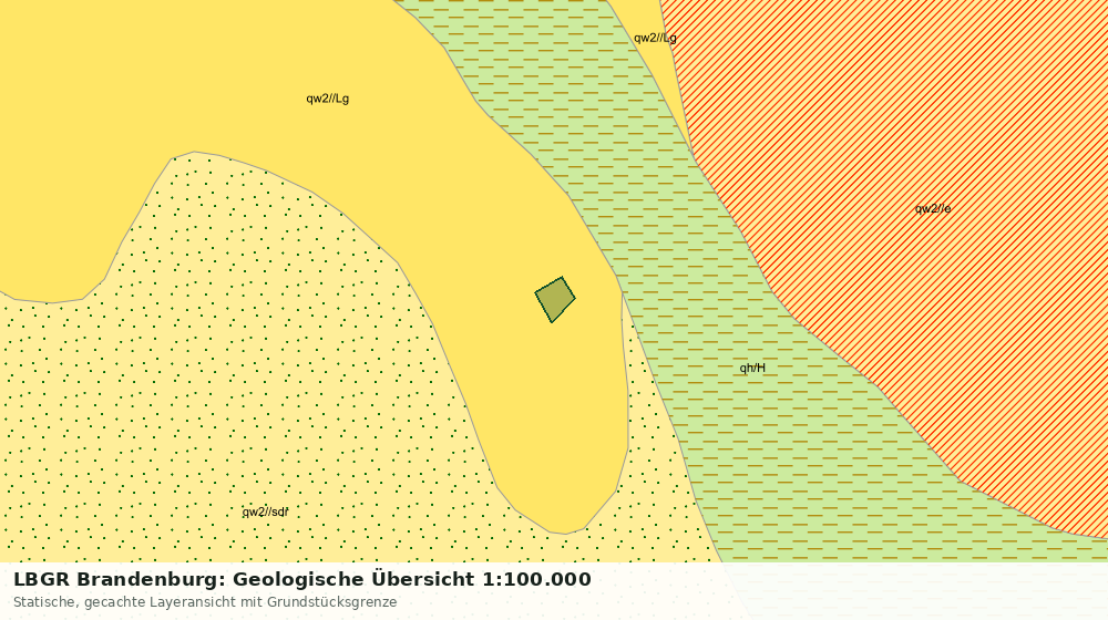 Statische Kartenansicht: LBGR Brandenburg: Geologische Übersicht 1:100.000