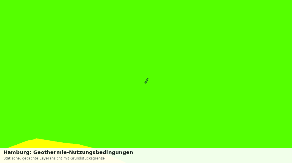 Statische Kartenansicht: Hamburg: Geothermie-Nutzungsbedingungen