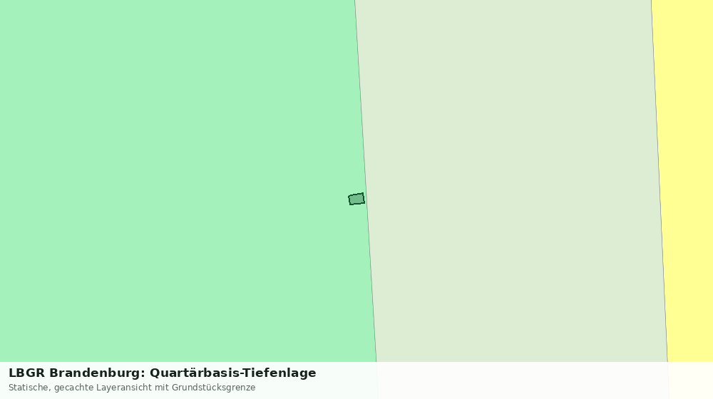 Statische Kartenansicht: LBGR Brandenburg: Quartärbasis-Tiefenlage
