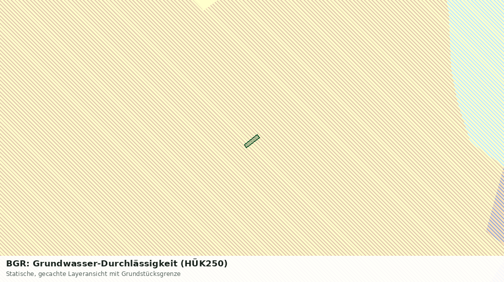 Statische Kartenansicht: BGR: Grundwasser-Durchlässigkeit (HÜK250)