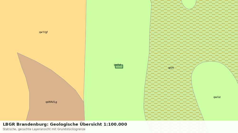 Statische Kartenansicht: LBGR Brandenburg: Geologische Übersicht 1:100.000