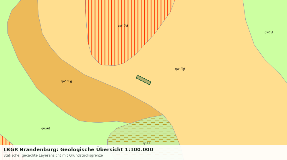 Statische Kartenansicht: LBGR Brandenburg: Geologische Übersicht 1:100.000