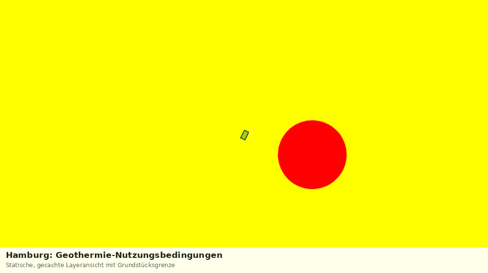 Statische Kartenansicht: Hamburg: Geothermie-Nutzungsbedingungen