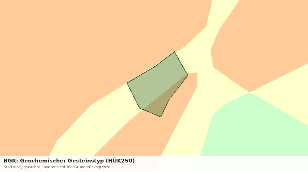 Statische Kartenansicht: BGR: Geochemischer Gesteinstyp (HÜK250)