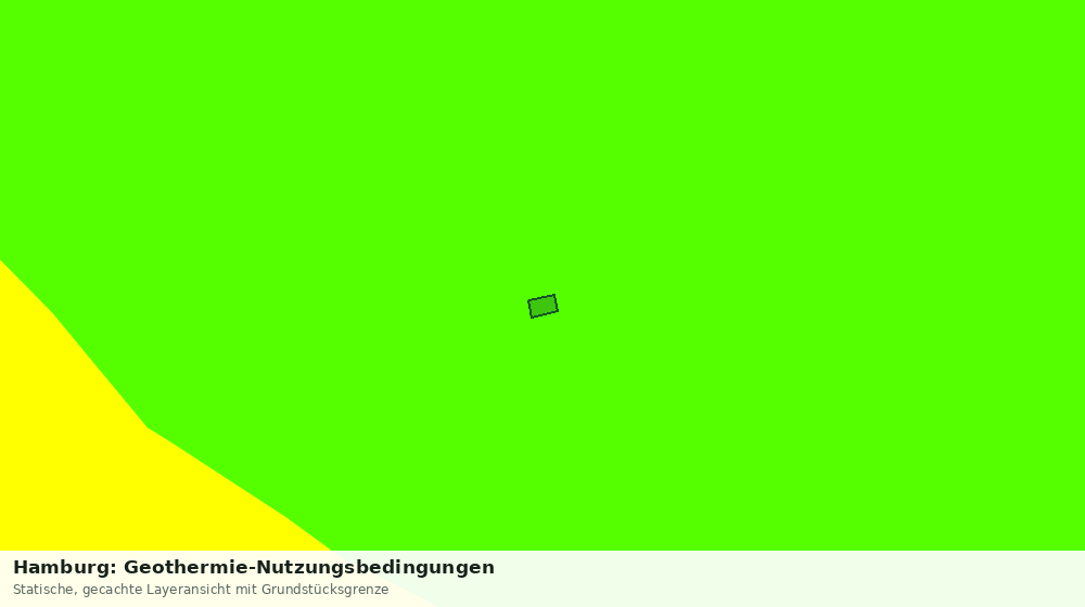 Statische Kartenansicht: Hamburg: Geothermie-Nutzungsbedingungen