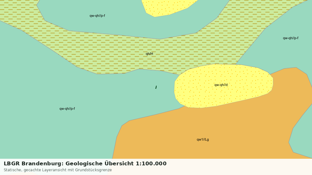 Statische Kartenansicht: LBGR Brandenburg: Geologische Übersicht 1:100.000