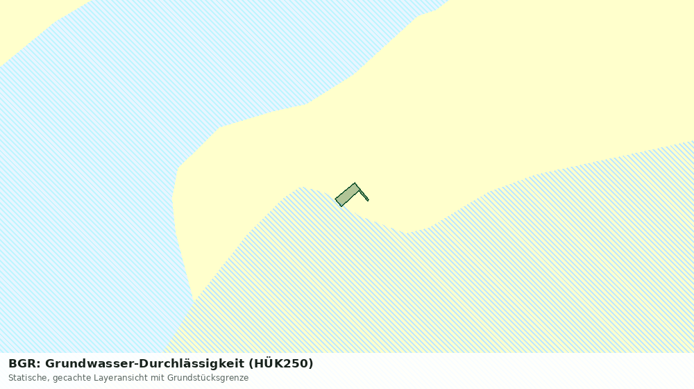 Statische Kartenansicht: BGR: Grundwasser-Durchlässigkeit (HÜK250)