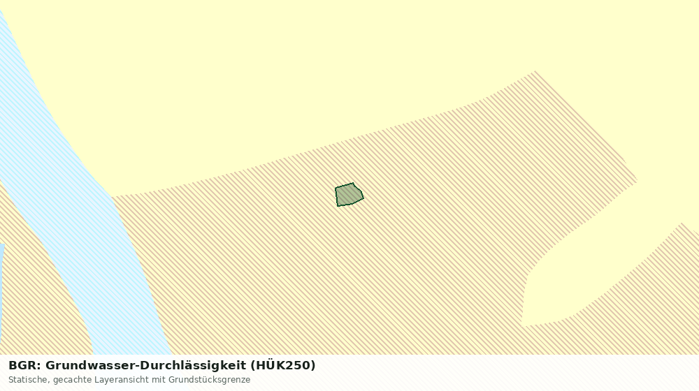 Statische Kartenansicht: BGR: Grundwasser-Durchlässigkeit (HÜK250)