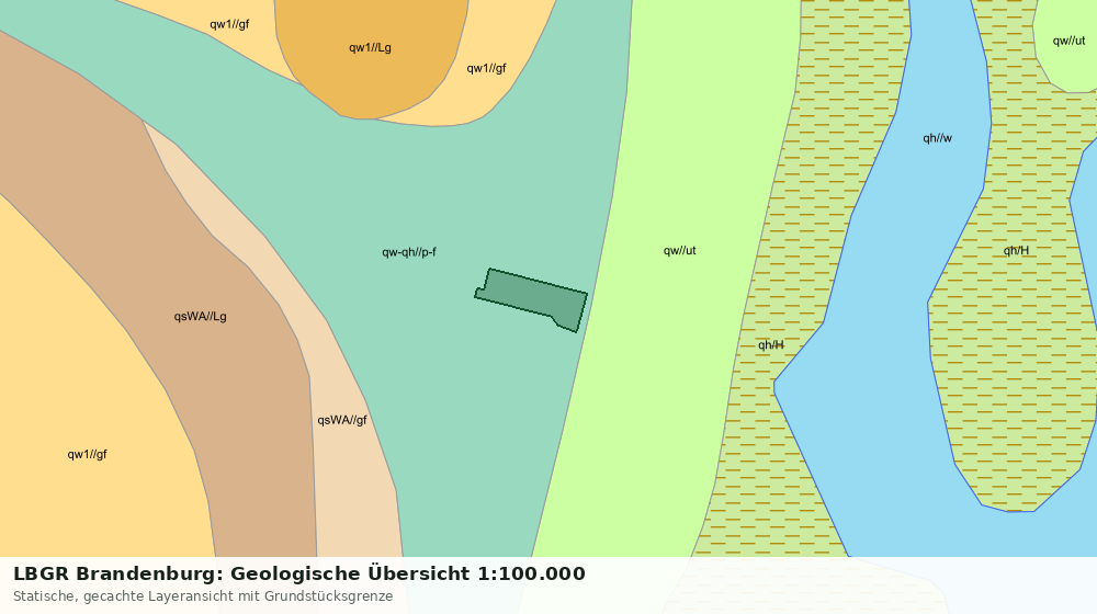 Statische Kartenansicht: LBGR Brandenburg: Geologische Übersicht 1:100.000