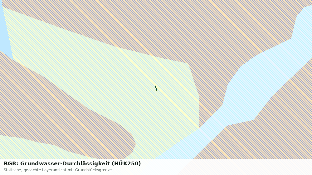 Statische Kartenansicht: BGR: Grundwasser-Durchlässigkeit (HÜK250)