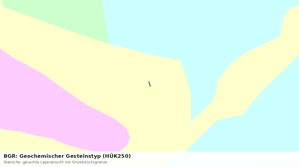 Statische Kartenansicht: BGR: Geochemischer Gesteinstyp (HÜK250)