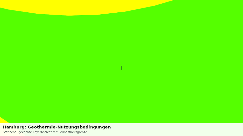 Statische Kartenansicht: Hamburg: Geothermie-Nutzungsbedingungen