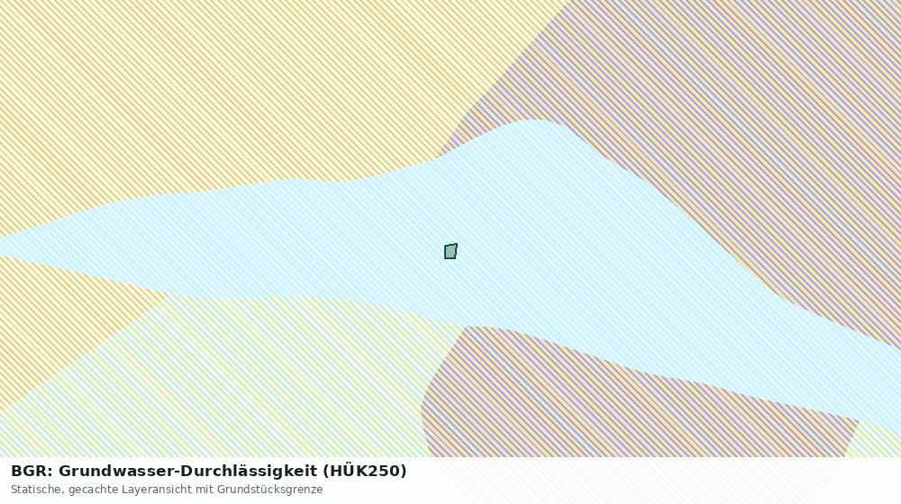 Statische Kartenansicht: BGR: Grundwasser-Durchlässigkeit (HÜK250)