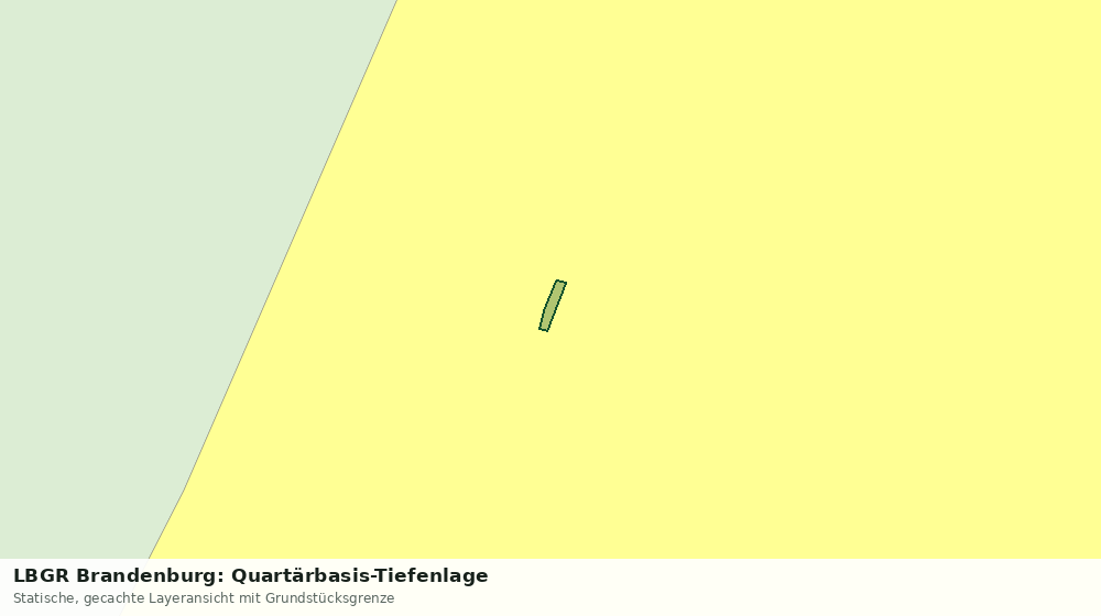 Statische Kartenansicht: LBGR Brandenburg: Quartärbasis-Tiefenlage