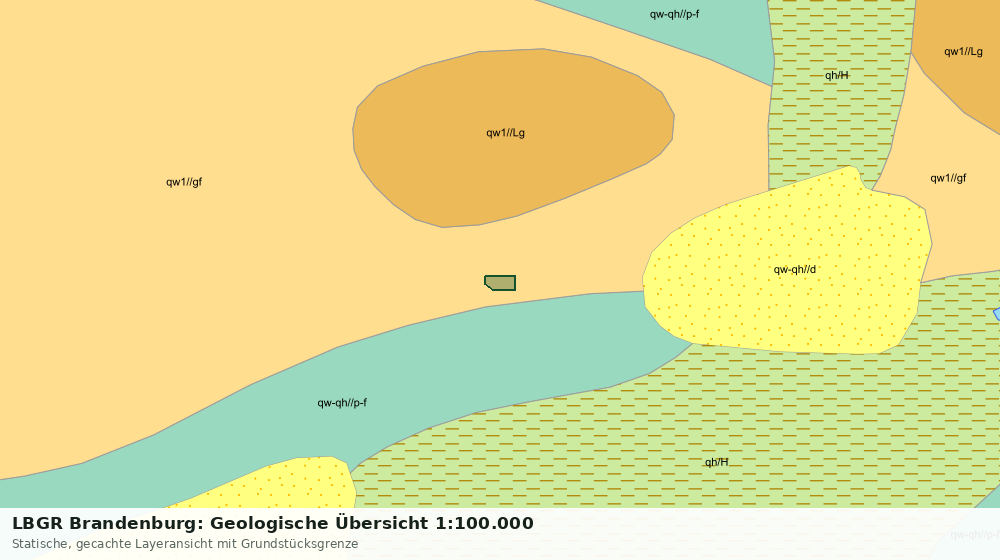 Statische Kartenansicht: LBGR Brandenburg: Geologische Übersicht 1:100.000