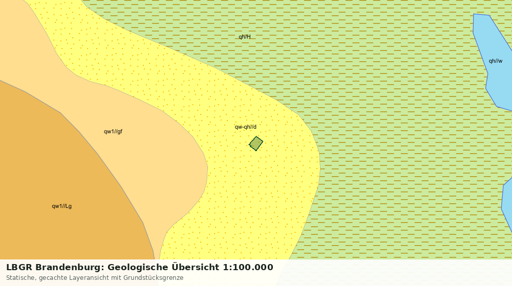 Statische Kartenansicht: LBGR Brandenburg: Geologische Übersicht 1:100.000
